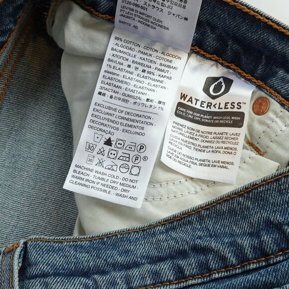 Levi's Wedgie Mid Length Cutoff Shorts - Size 30 - NWT - Picture 4 of 8